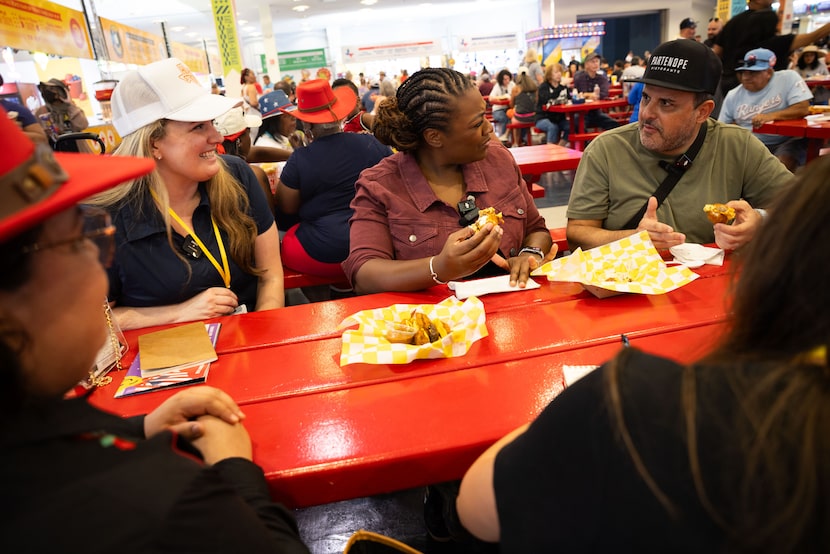 (From left) Anna Butler, food and events editor at the Dallas Morning News and reporter...