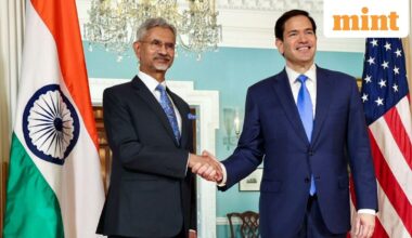 External Affairs Minister S Jaishankar meets United States Secretary of State, Marco Rubio, on the sidelines of the Quad Foreign Ministers’ meeting, in Washington DC on July 1.