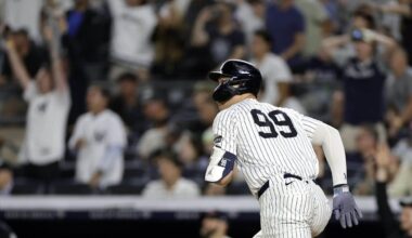 Yankees’ Aaron Judge ties Joe DiMaggio at fourth all time in franchise home run list