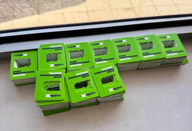 This photo provided by the U.S. Secret Service, in New York, Monday, Sept. 22, 2025, shows SIM card packaging that was seized by the agency. (U.S. Secret Service via AP)