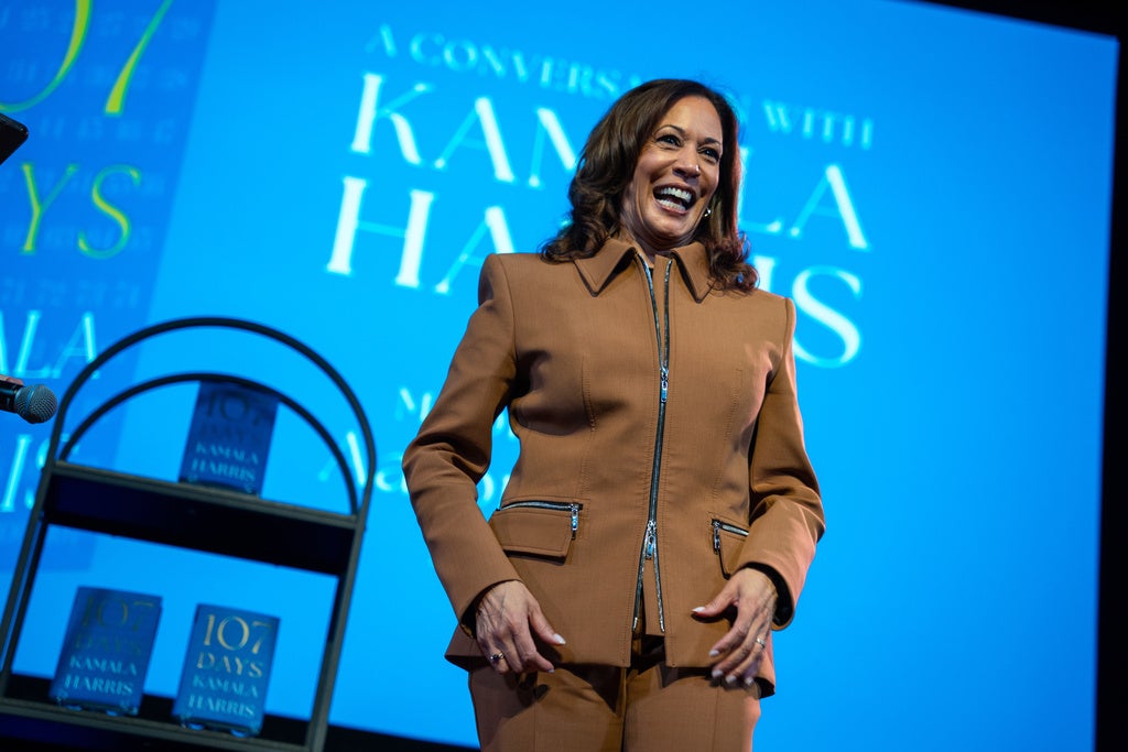 Kamala Harris visits Philadelphia, recounts 2024 campaign