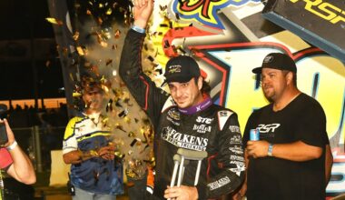 Aaron Reutzel booed in victory lane while on crutches at Port Royal
