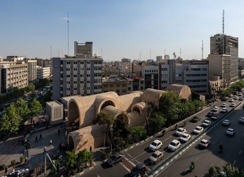 Arched Tehran metro station
