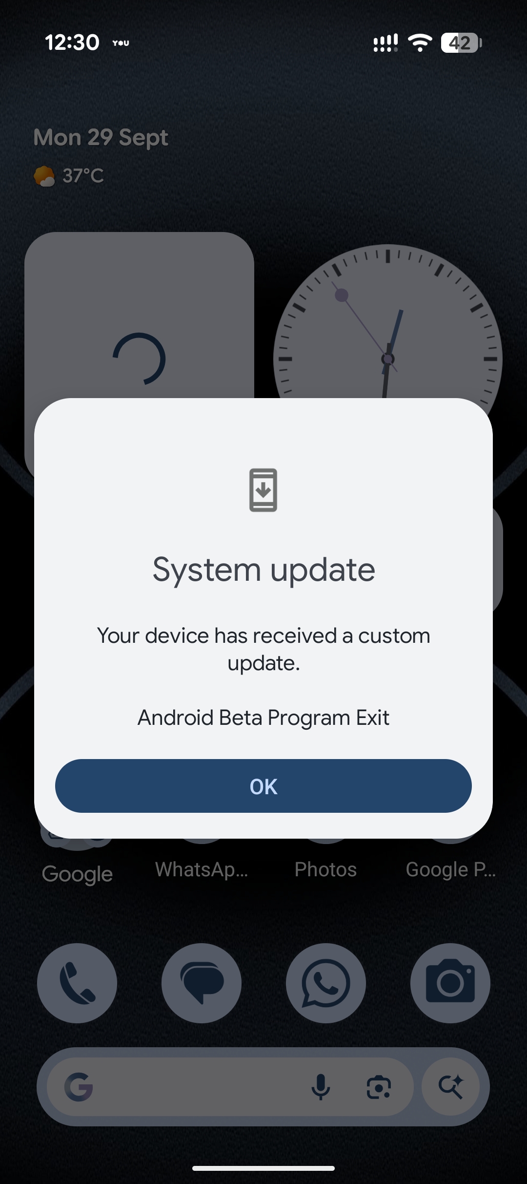 Android 16 QPR1 No Data Wipe OTA
