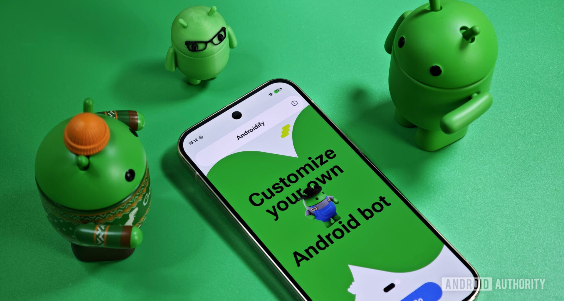 Androidify app on an Android phone