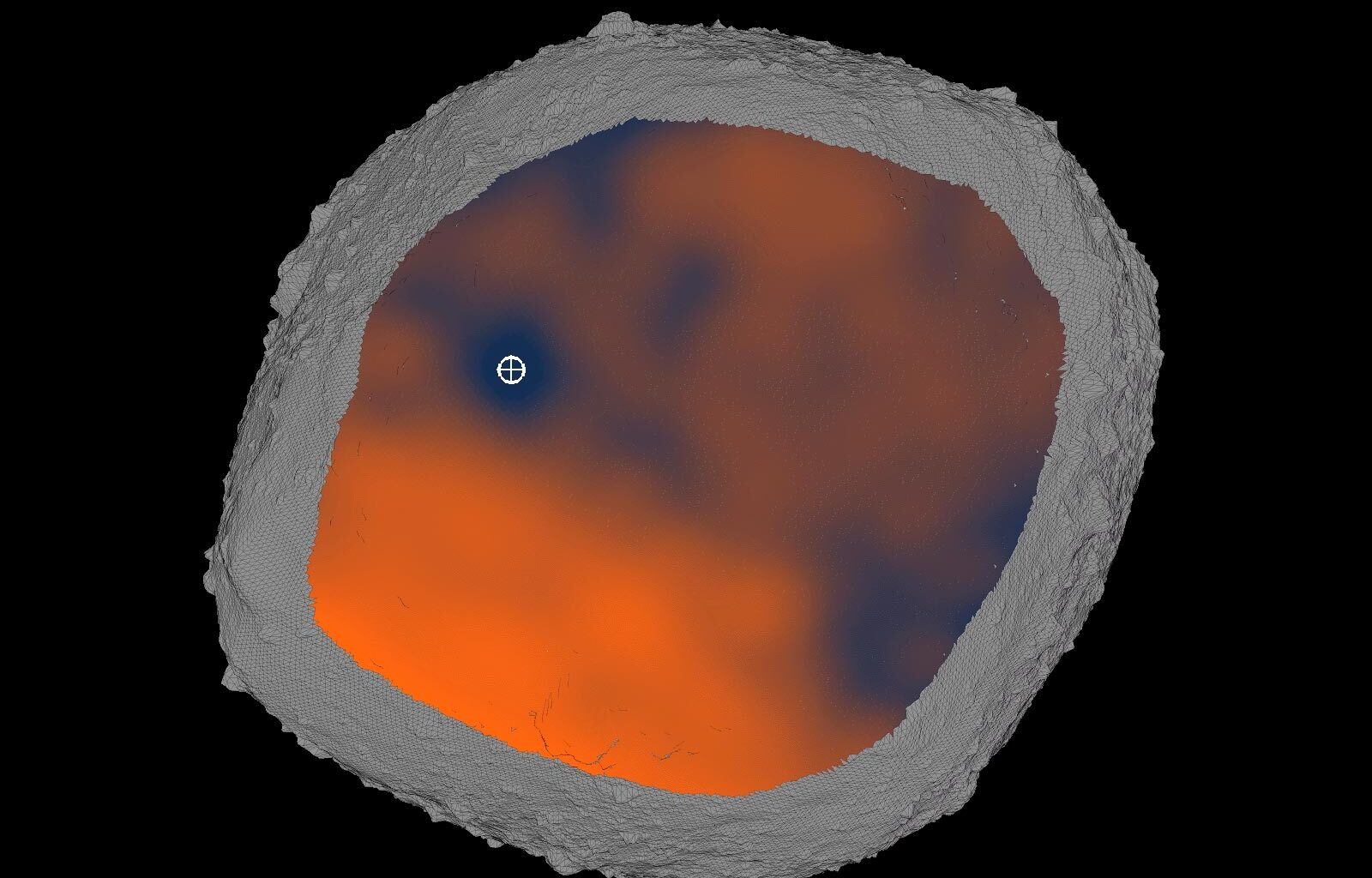 Asteroid Bennu Keyhole Probability Map Clean