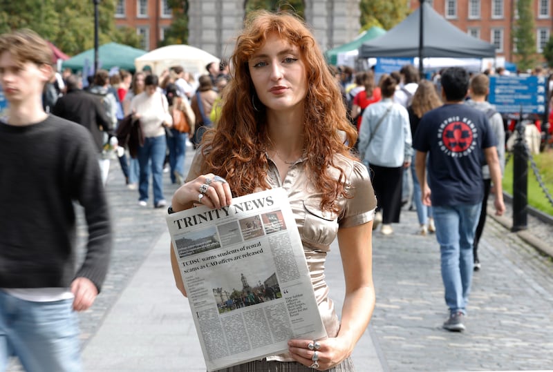 Aoibhínn Clancy of Trinity News. Photograph Nick Bradshaw 