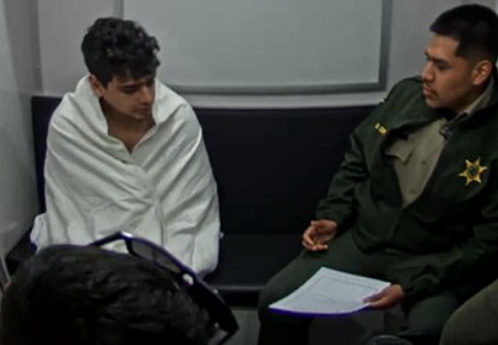 Benjamin Madrigal Birrueta is read his Miranda rights after being arrested in March 2023 (U.S. Attorney's Office for the Southern District of California via U.S. District Court filing) 