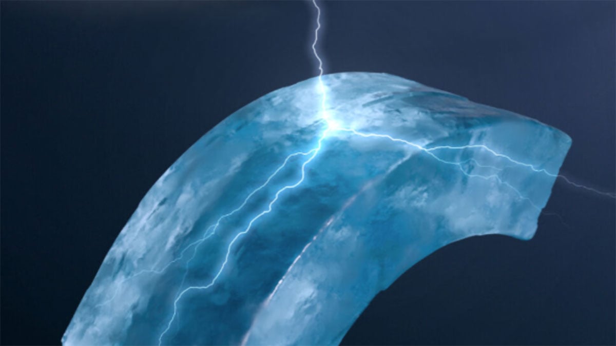 Bent Ice Electricity