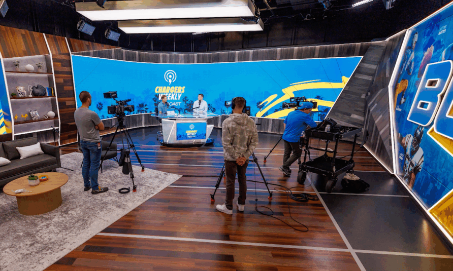Inside the Los Angeles Chargers’ New Content Studio at “The Bolt”