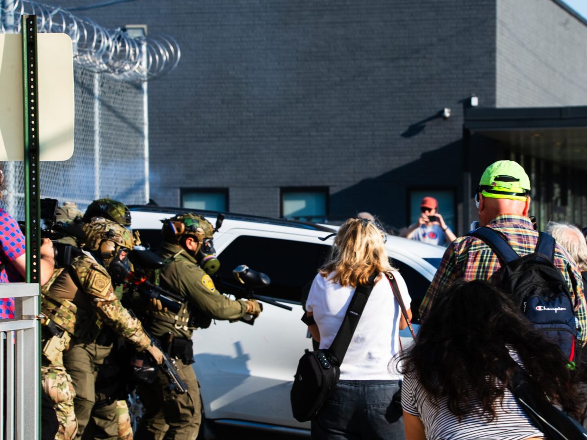 And then came the tear gas