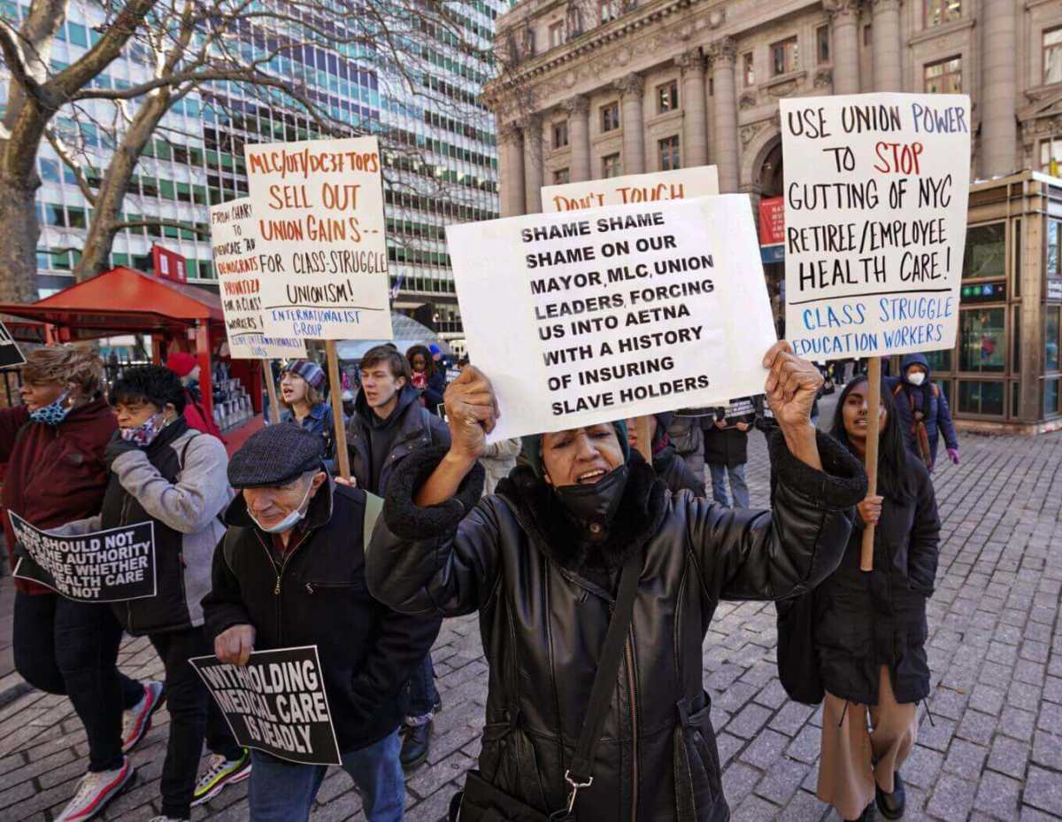 Retired NYC workers gear up for rally at City Hall, urging city officials to protect their vested healthcare
