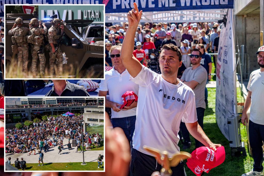 Charlie Kirk shooter still at large, no suspect in custody following UVU event