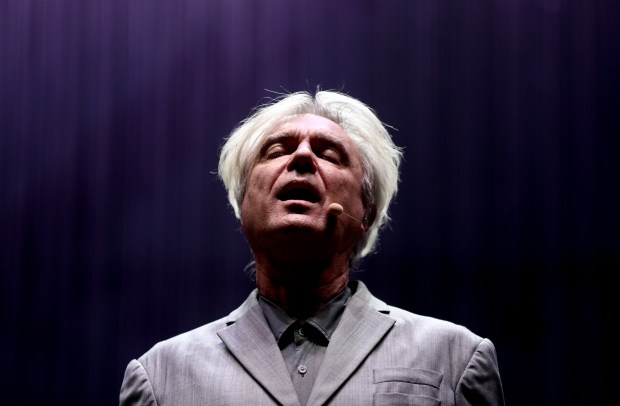 David Byrne performs during the 2018 Coachella Valley Music And Arts Festival at the Empire Polo Field on April 21, 2018 in Indio, California. (Rich Fury/Getty Images)