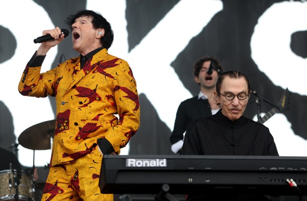 Sparks performs at Riot Fest in Chicago's Douglass Park on Friday, Sept. 19, 2025. (Chris Sweda/Chicago Tribune)