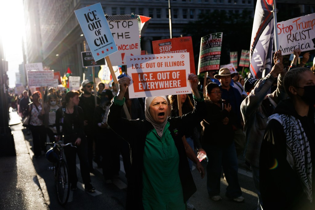 Protesters march against Trump administration immigration enforcement threats – Chicago Tribune