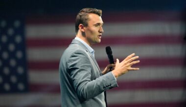 Turning Point USA Founder Charlie Kirk speaks before Republican presidential candidate former President Donald Trump arrives at the Turning Point Believers' Summit, Friday, July 26, 2024, in West Palm Beach, Fla. (AP Photo/Alex Brandon)