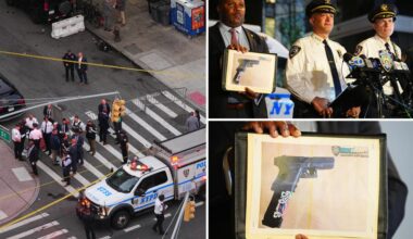 2 teens wounded in cop-involved shooting as NYPD officers break-up gunfight on NYC street