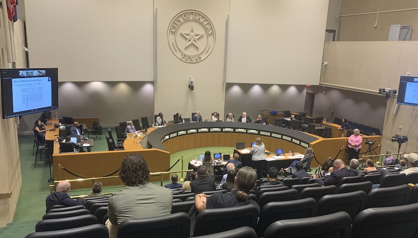 At far right is Far North Dallas City Council member Cara Mendelsohn, where she stood for...