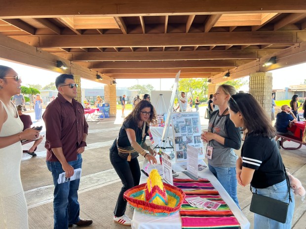 Attendees at the Back-to-School Night where the Torrey Pines High...