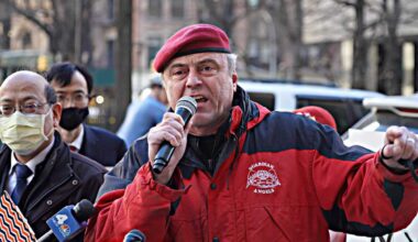Curtis Sliwa swaps the subway for an express bus ride on Staten Island
