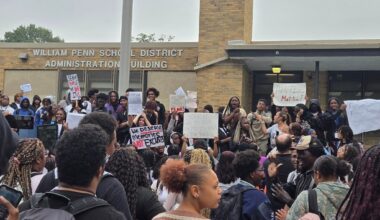 William Penn students stage walkout over district finances