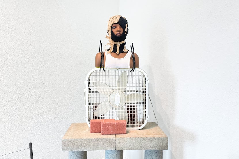 Artist Suni Mullen's conceptual art piece titled "Poetic Malice." The piece is part of the...