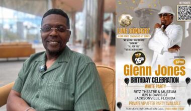 R&B singer Glenn Jones returns home to Jacksonville, celebrating birthday with concert on Friday
