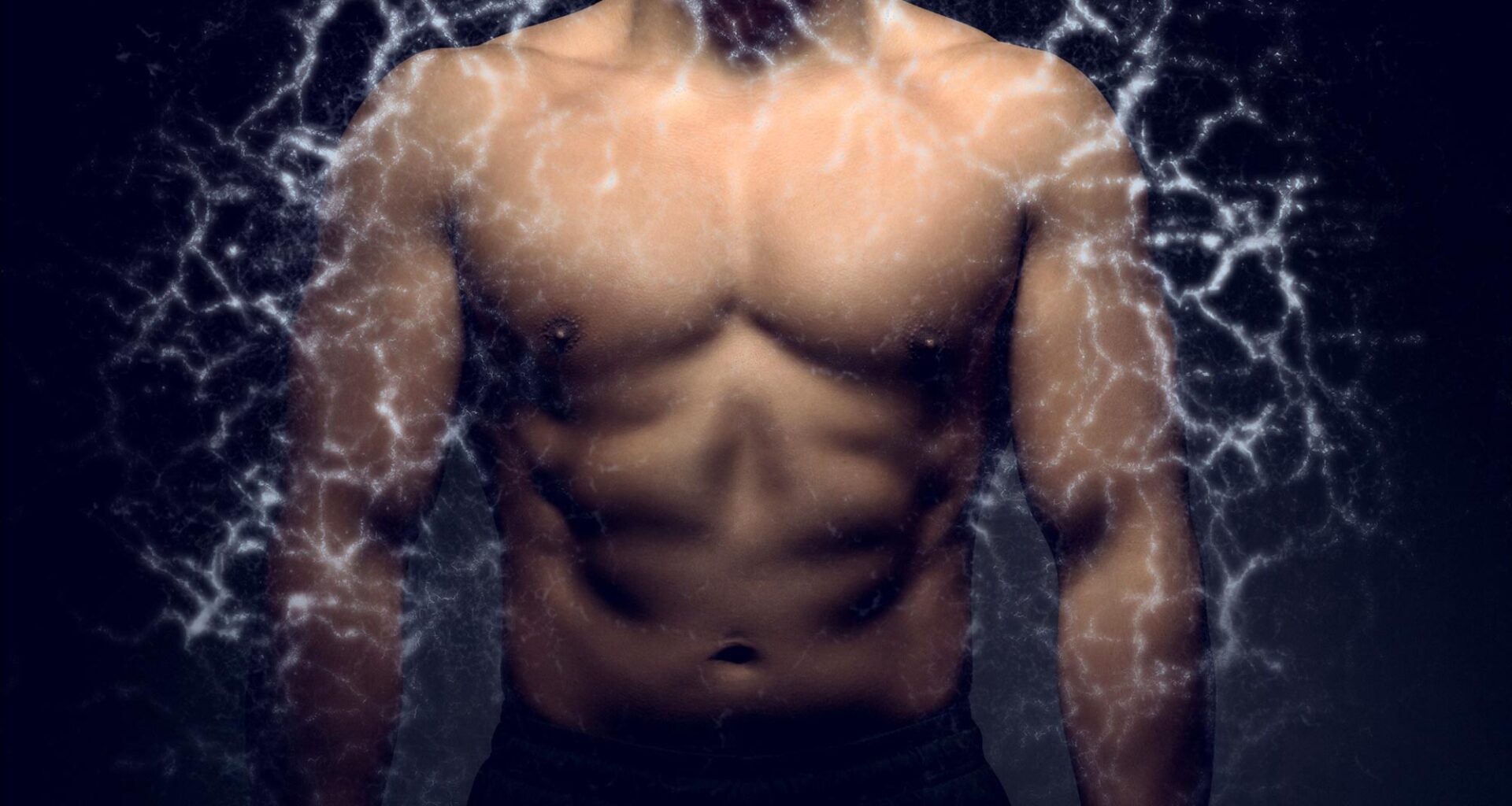 Fitness Man Upper Body Strength Energy