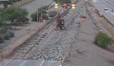 Picture of off-ramp from Loop 202 Santan Freeway at Alma School Road used as illustration for story...