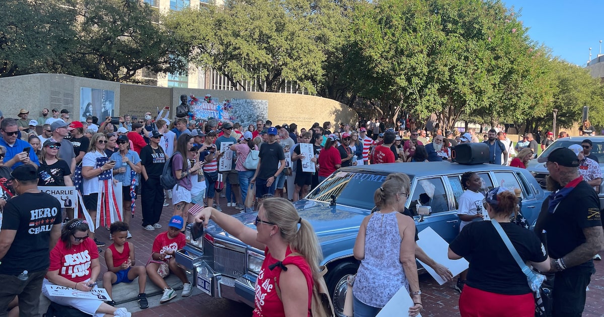 Thousands rally in Fort Worth on Saturday in honor of Charlie Kirk