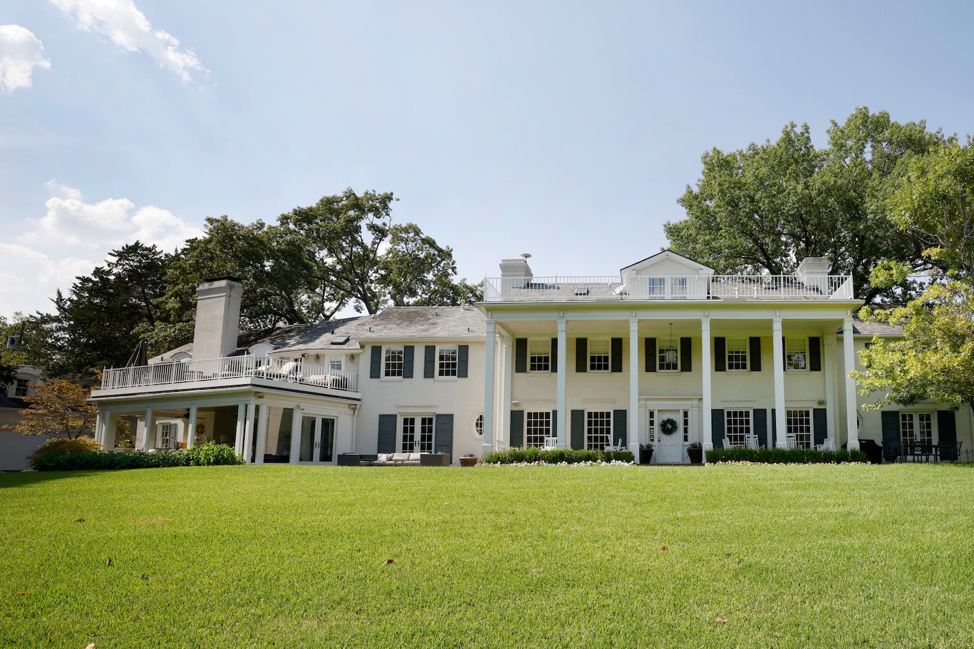 The exterior of a house is seen at 4 Nonesuch Road, Wednesday, Sept. 17, 2025, in Dallas. 