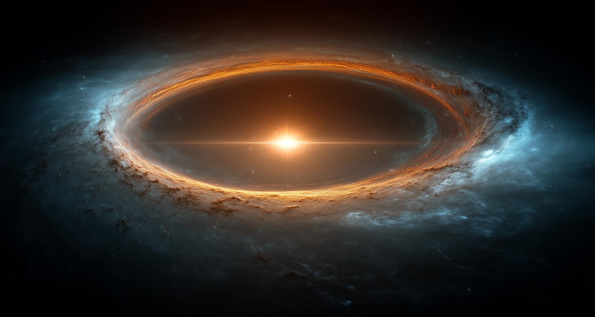 Galaxy Dark Matter Halo Art Concept Illustration