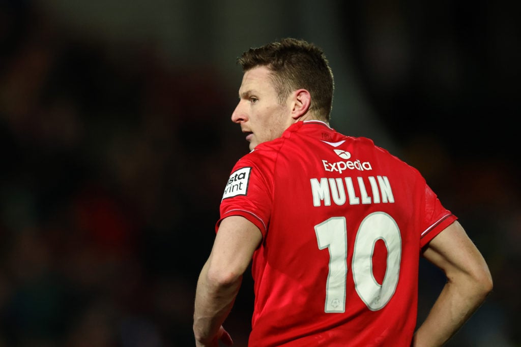 Paul Mullin during Wrexham v Sheffield United: Emirates FA Cup Fourth Round