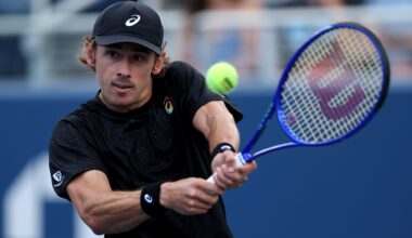 Alex de Minaur suggests what he thinks of the courts at the US Open compared to the Australian Open