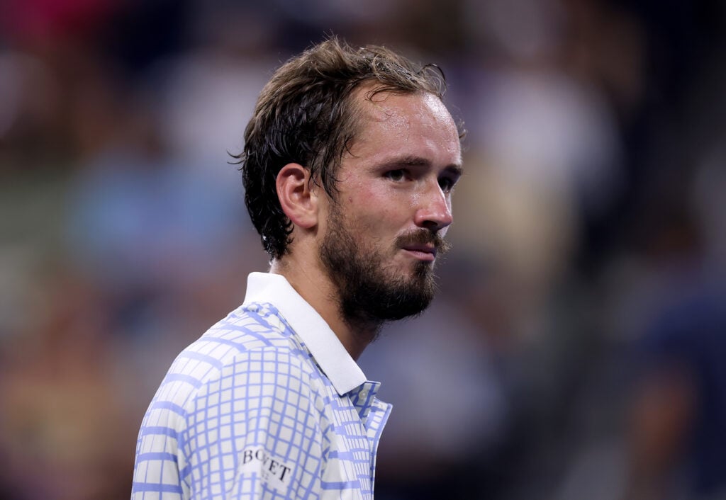 Daniil Medvedev looks on during the 2025 US Open