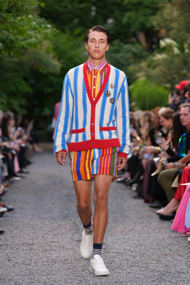 NEW YORK, NEW YORK - SEPTEMBER 10: A model walks the runway at the Libertine SS26 Love Revolution runway show during New York Fashion Week on September 10, 2025 in New York City. (Photo by Victor Pagan/Getty Images)