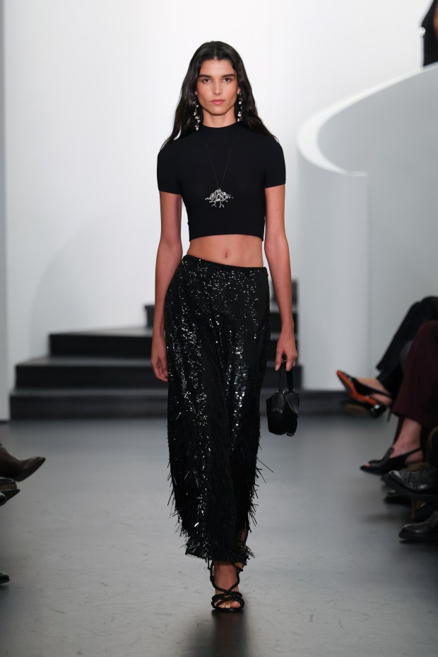 NEW YORK, NEW YORK - SEPTEMBER 10: A model walks the runway at the Ralph Lauren show during September 2025 New York Fashion Week on September 10, 2025 in New York City. (Photo by Dia Dipasupil/Getty Images)