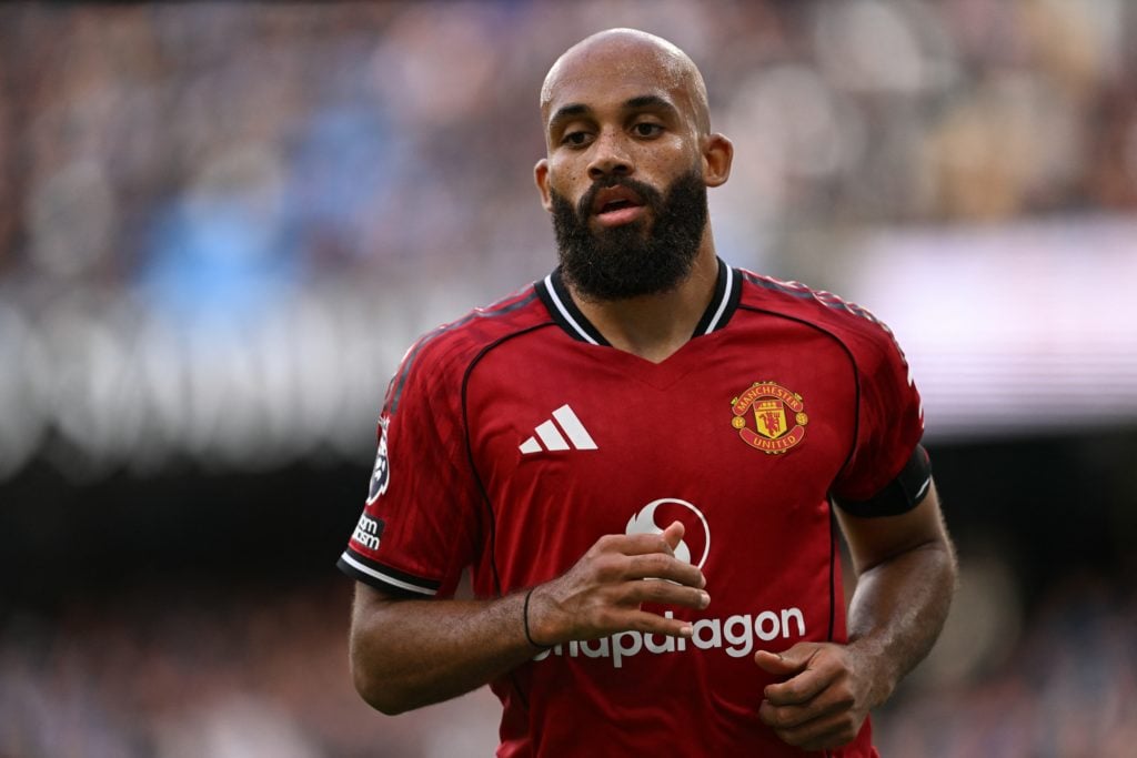 Bryan Mbeumo in Manchester United shirt