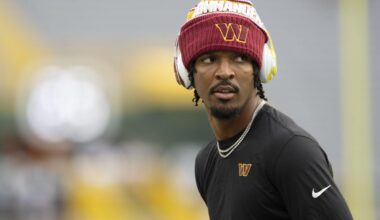 Commanders QB Jayden Daniels out vs. Raiders with knee sprain; Marcus Mariota to start