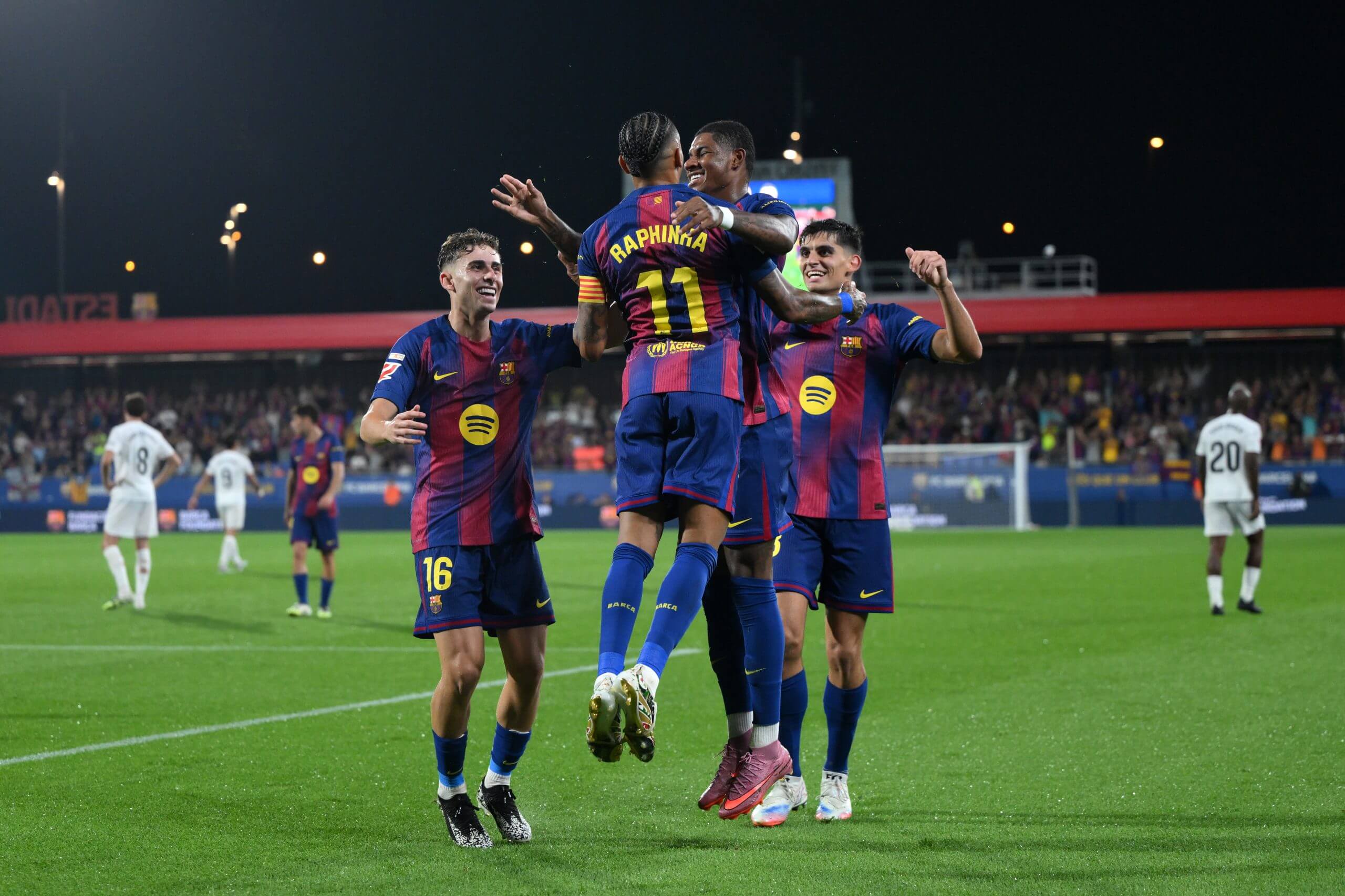 Raphinha scored twice at home against Valencia after being dropped last weekend (David Ramos/Getty Images)