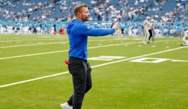 Sean McVay says he tore his plantar fascia during the Rams’ victory over Titans – NBC Los Angeles
