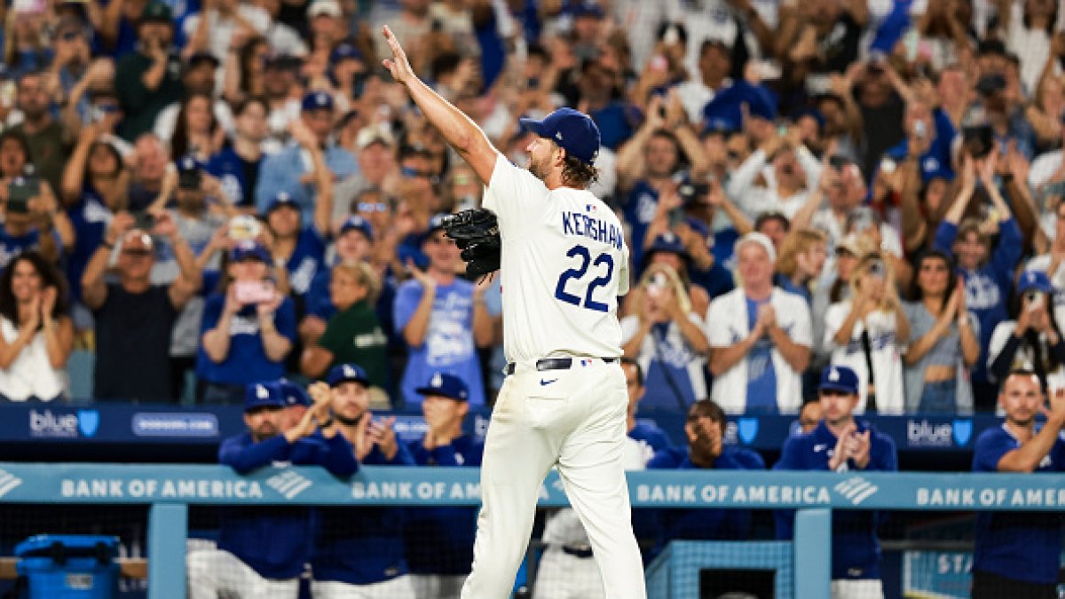 Dodgers rally to win Clayton Kershaw's final start at Dodger Stadium 6-3 against rival Giants, clinch postseason berth for 13th straight season