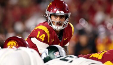 Jayden Maiava connects with Makai Lemon to propel No. 25 USC past Michigan State 45-31 – NBC Los Angeles