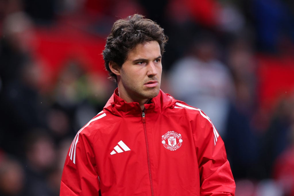 Former Royal Antwerp star Senne Lammens during the Premier League match between Manchester United and Chelsea at Old Trafford in 2025 in Manchester, England.