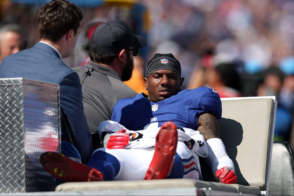 Giants WR Malik Nabers tore his ACL, will miss remainder of season