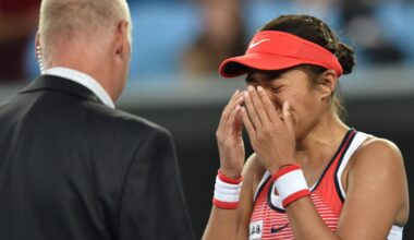 She lost her first 14 Grand Slam matches in a row before reaching the Australian Open quarterfinals