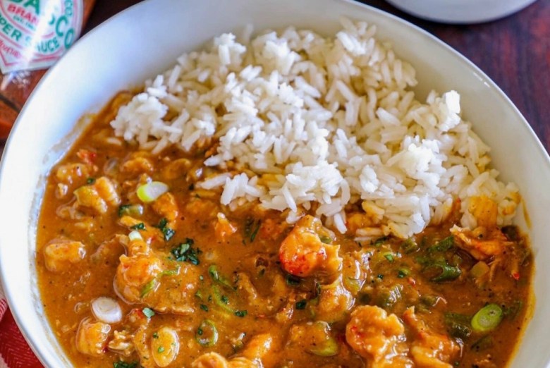 A photo of étouffée from Ginger's Bistro.