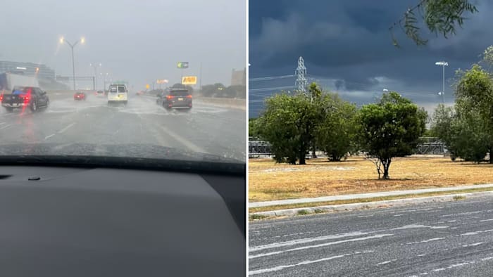 KSAT Connect photos show heavy rainfall blanketing San Antonio Sunday night
