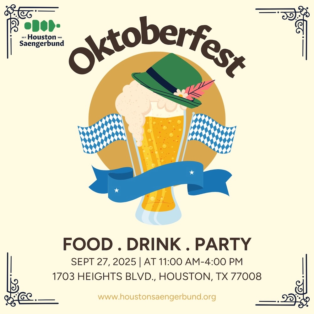 Houston Saengerbund's Oktoberfest 2025 at Saengerhalle